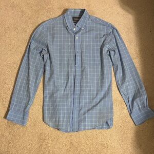 Bonobos Blue and Green Button-Up Shirt